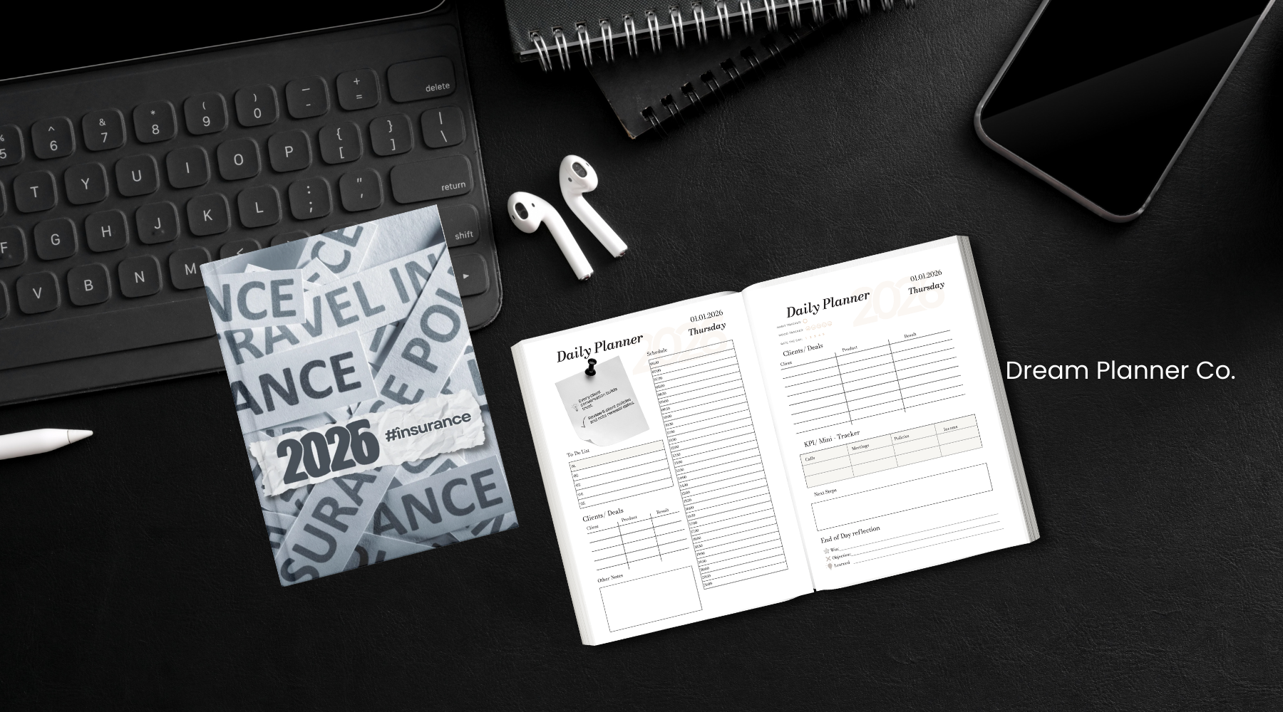 The Ultimate Insurance Agent Planner for 2026: Stay Organized, Increase Sales & Track KPIs