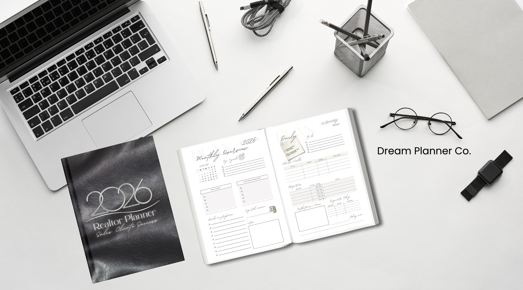 Best Realtor Planners 2026: Dated, Undated & Editable Real Estate Planners | Dream Planner Co.