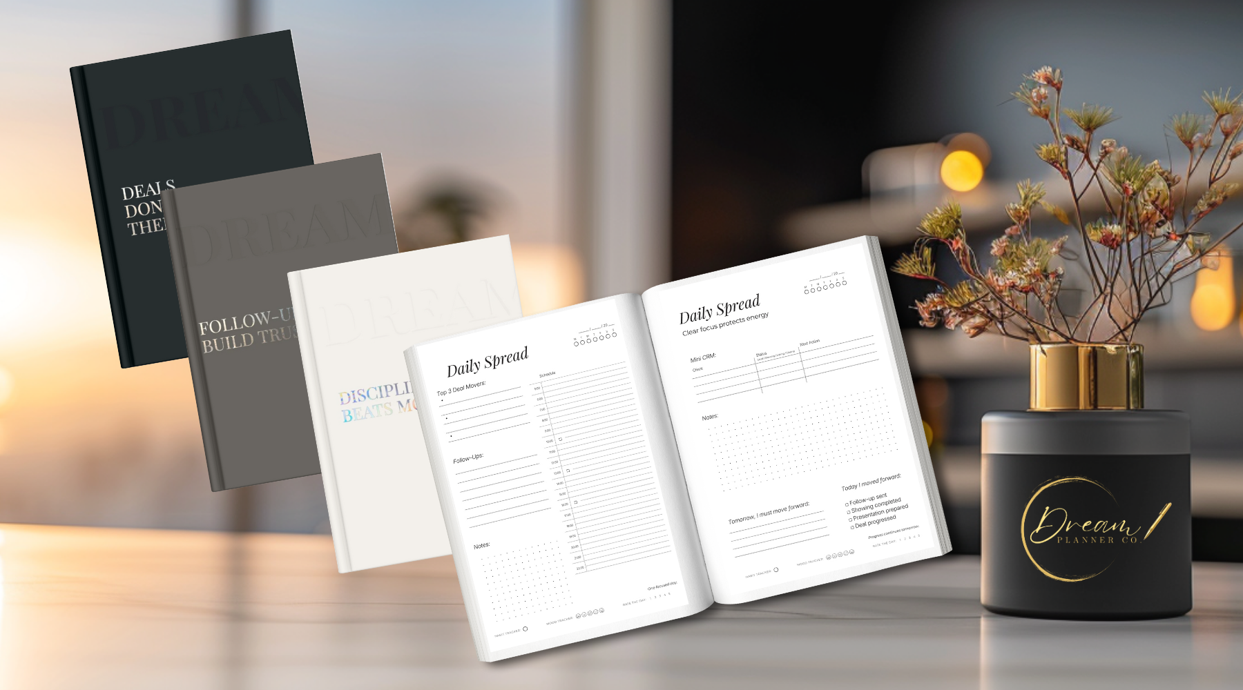 Undated Realtor Planner for Real Estate Agents | Dream Planner