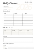 Insurance Agent Planner 2026 - Strategic Daily Planner for Sales Professionals (Discipline, Results & Growth)