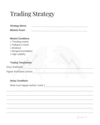 Professional Trading Journal: Trade Log Book & Performance Tracker for Stock, Forex and Crypto Traders | Daily Trading Planner with Risk Management and Strategy Review