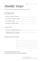 Revenue Control Undated Planner for Insurance Agents: Pipeline, Portfolio & Renewal Tracking System to Increase Commission, Manage Clients, and Control Daily Production