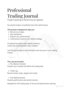 Professional Trading Journal: Trade Log Book & Performance Tracker for Stock, Forex and Crypto Traders | Daily Trading Planner with Risk Management and Strategy Review