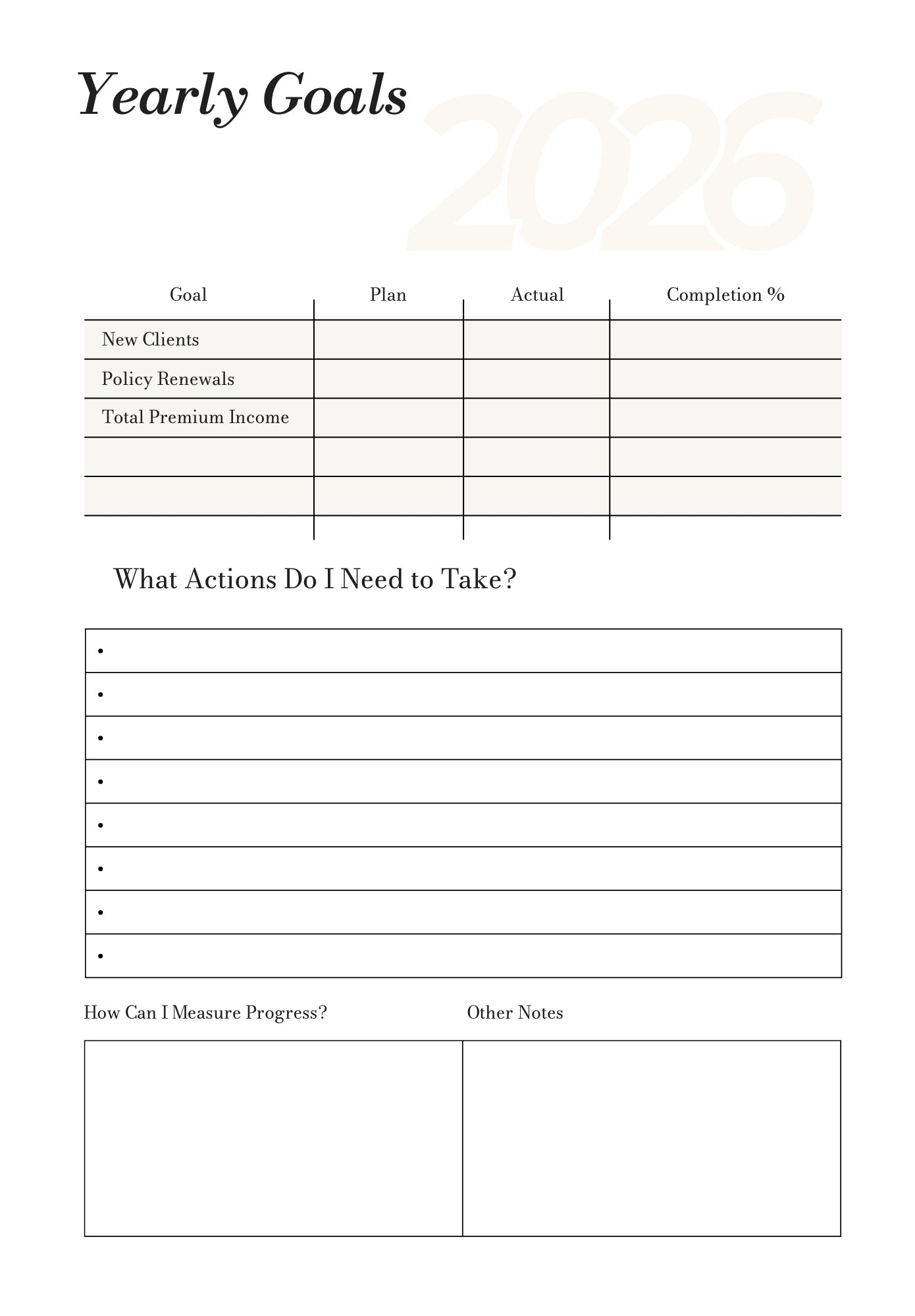 Insurance Agent Planner 2026 | Dream Planner Co. — Daily, Weekly & Monthly Productivity Planner for Insurance Professionals