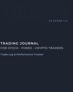 Professional Trading Journal: Trade Log Book & Performance Tracker for Stock, Forex and Crypto Traders | Daily Trading Planner with Risk Management and Strategy Review