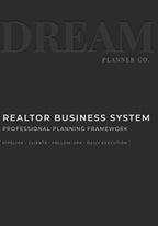Charcoal Realtor Planner – Daily Execution & Deal Flow System