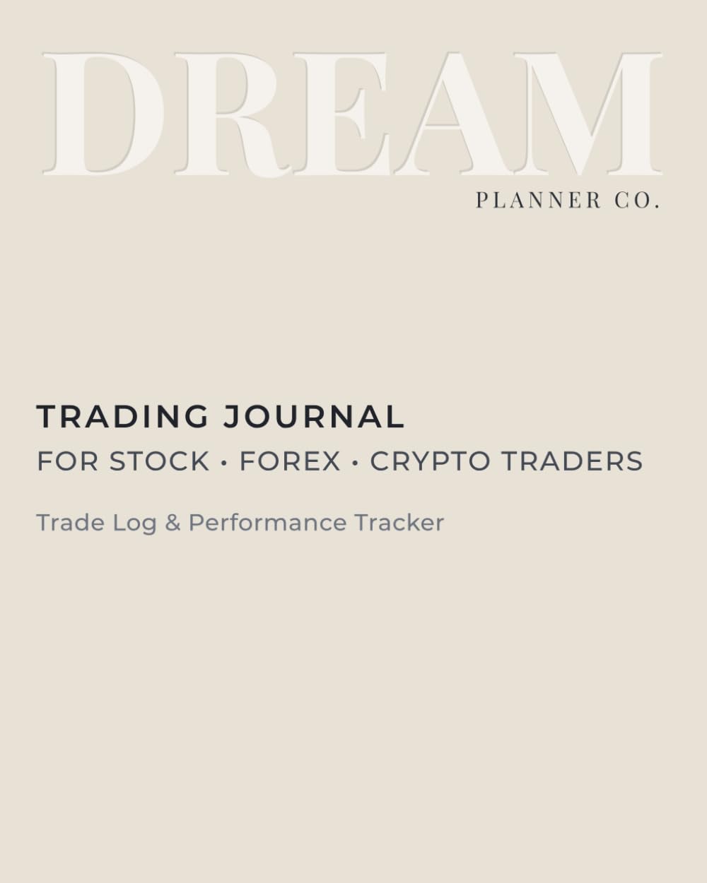 Professional Trading Journal: Trade Log Book & Performance Tracker for Stock, Forex and Crypto Traders | Daily Trading Planner with Risk Management and Strategy Review
