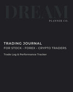 Professional Trading Journal: Trade Log Book & Performance Tracker for Stock, Forex and Crypto Traders | Daily Trading Planner with Risk Management and Strategy Review