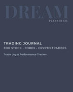 Professional Trading Journal: Trade Log Book & Performance Tracker for Stock, Forex and Crypto Traders | Daily Trading Planner with Risk Management and Strategy Review