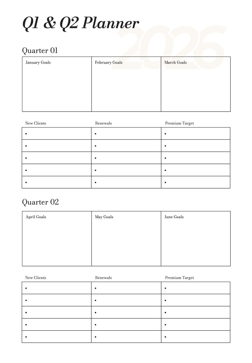 Insurance Agent Planner 2026 - Strategic Daily Planner for Sales Professionals (Discipline, Results & Growth)