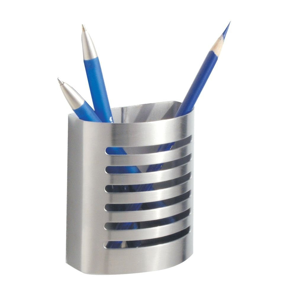 Magnetic Pen & Pencil Holder – Stainless Steel Desk Organizer Cup