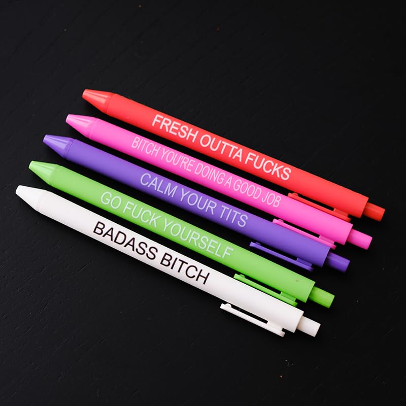 Funny Adult Ballpoint Pen Set (11-Pack) – Office Novelty Pens