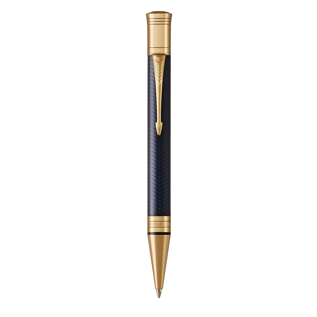 Parker Duofold Ballpoint Pen – Prestige Blue Chevron, Medium Point