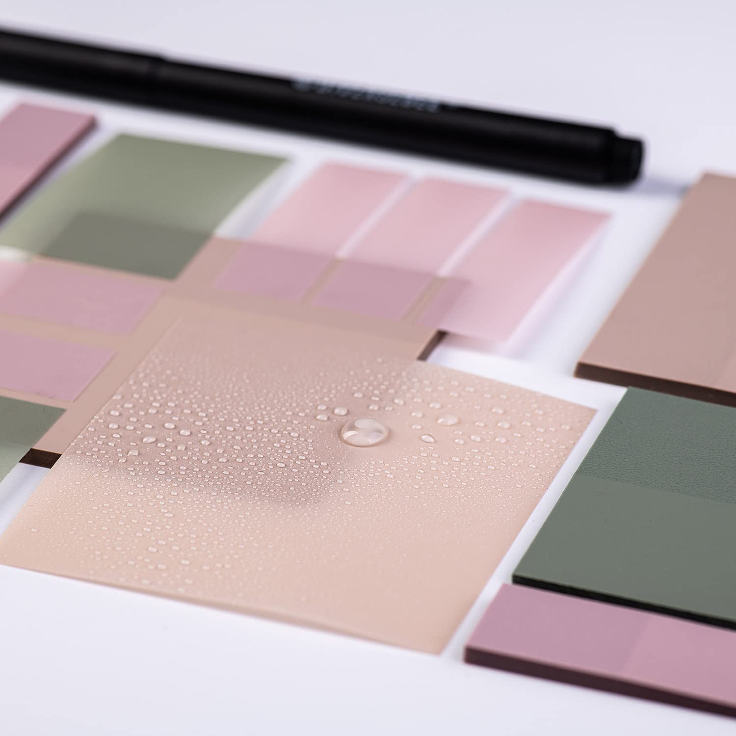 Transparent Sticky Notes Set | Clear Planner Tabs & Quick-Dry Pen