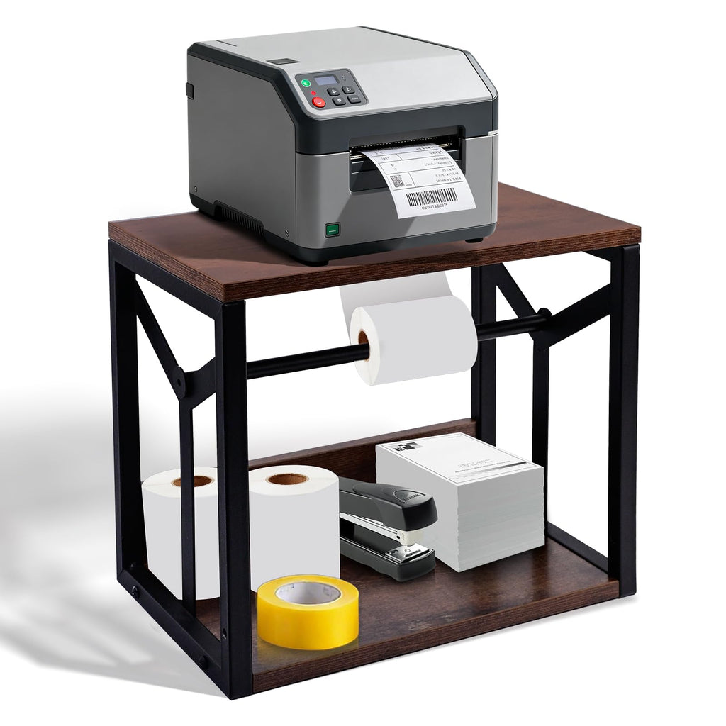 Nanxitu Label Holder for Rolls & Fanfold Labels – Thermal Printer Stand