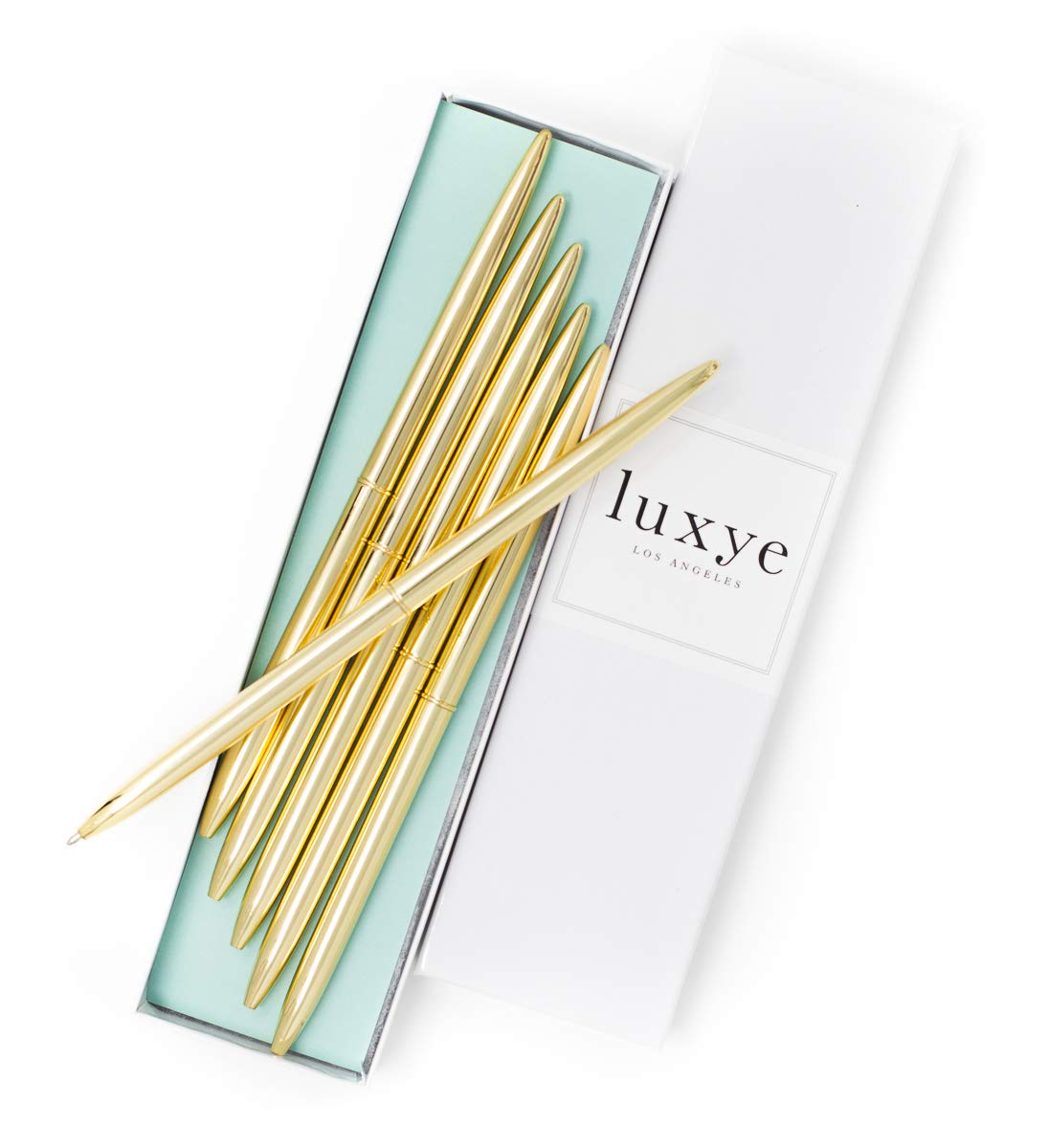 Luxury Gold Ballpoint Pen Set | Premium Writing Pens (Set of 6)