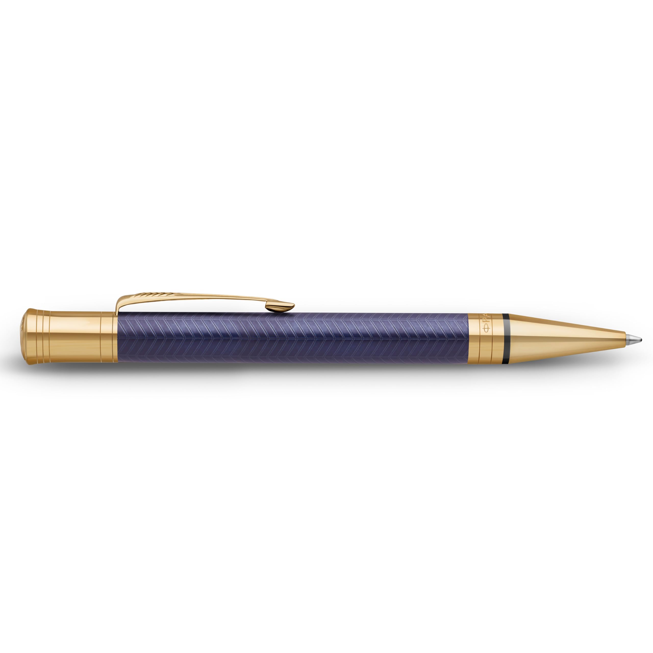 Parker Duofold Ballpoint Pen – Prestige Blue Chevron, Medium Point