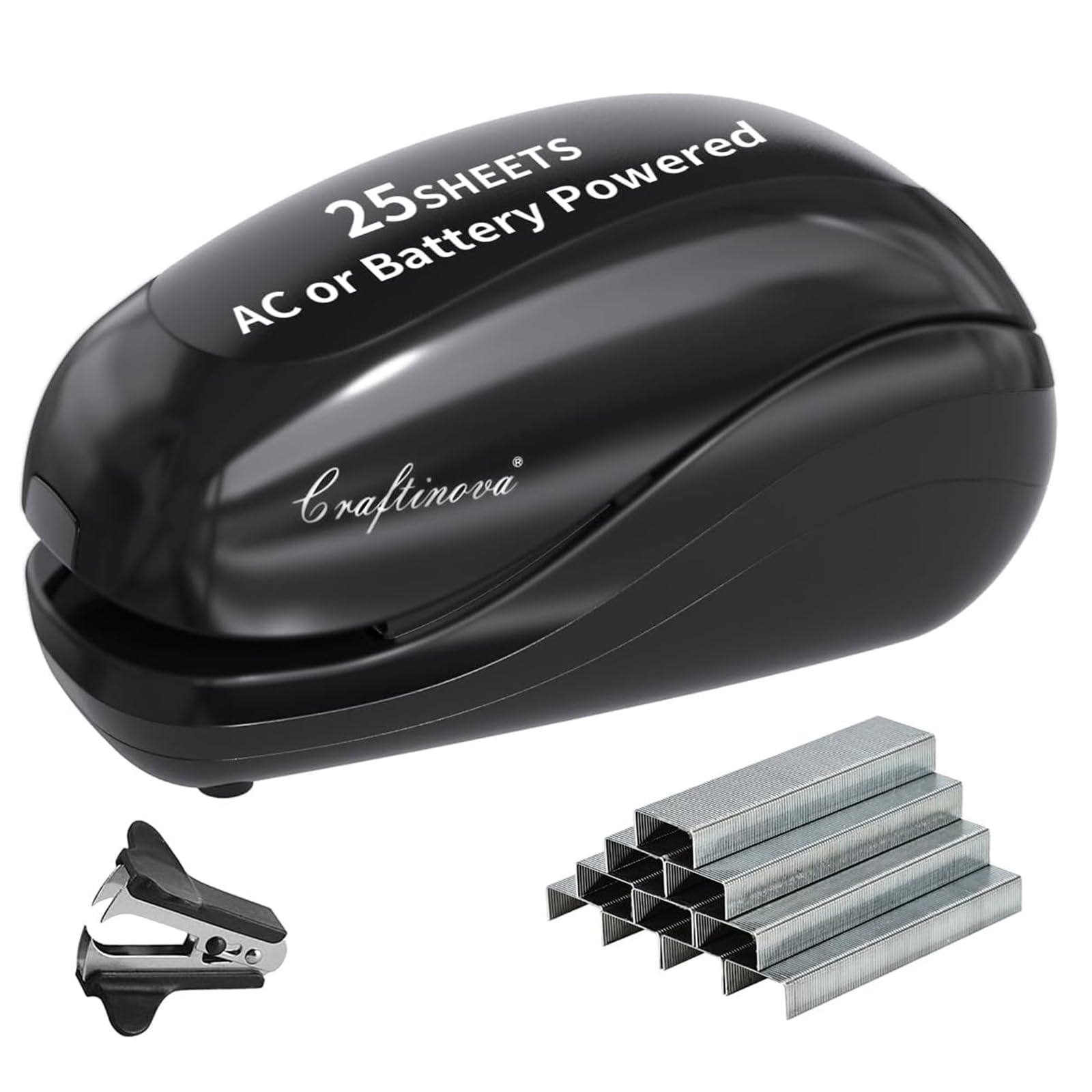 Craftinova Electric Stapler with Staples | Compact Office Stapler