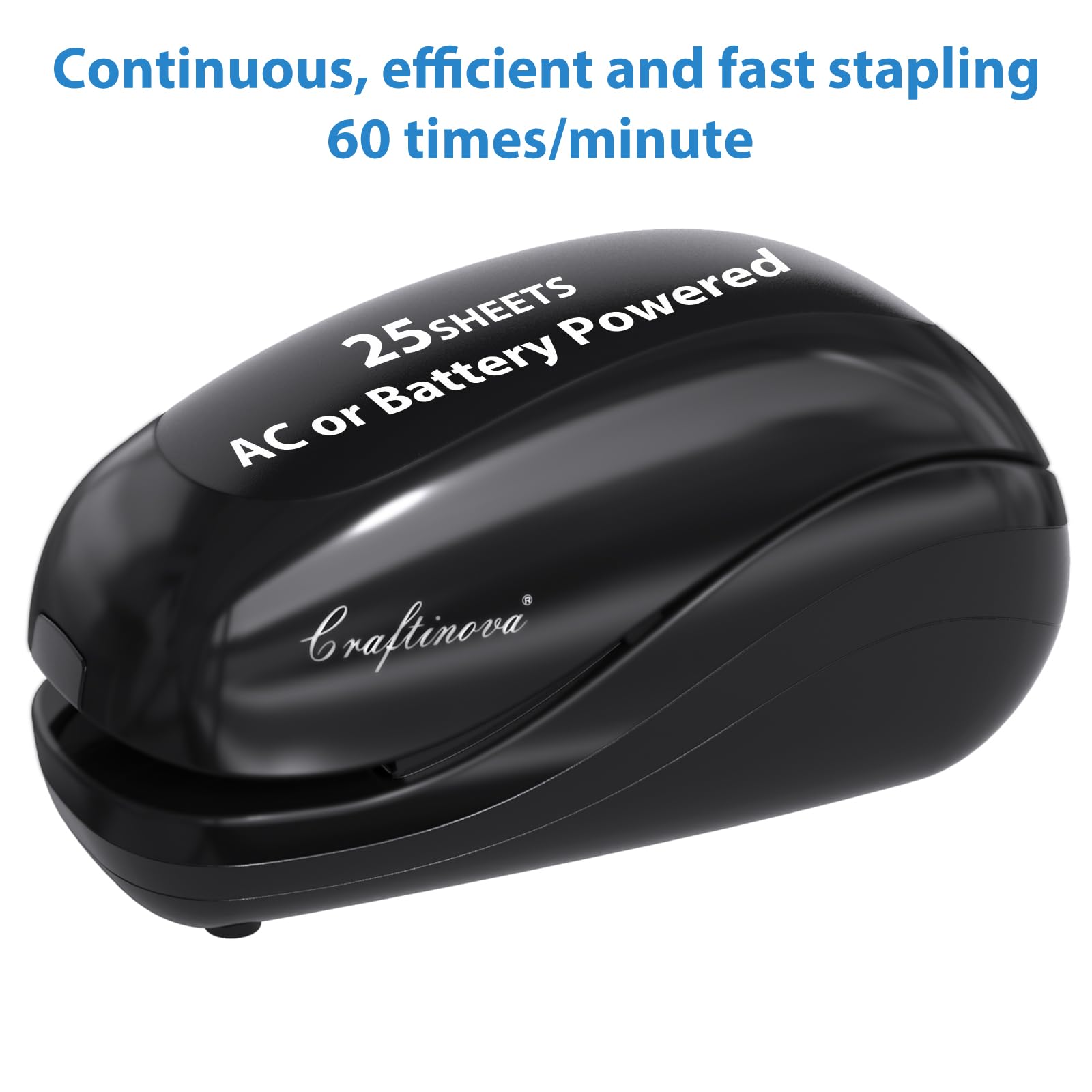 Craftinova Electric Stapler with Staples | Compact Office Stapler