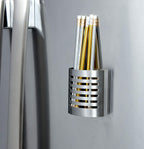 Magnetic Pen & Pencil Holder – Stainless Steel Desk Organizer Cup