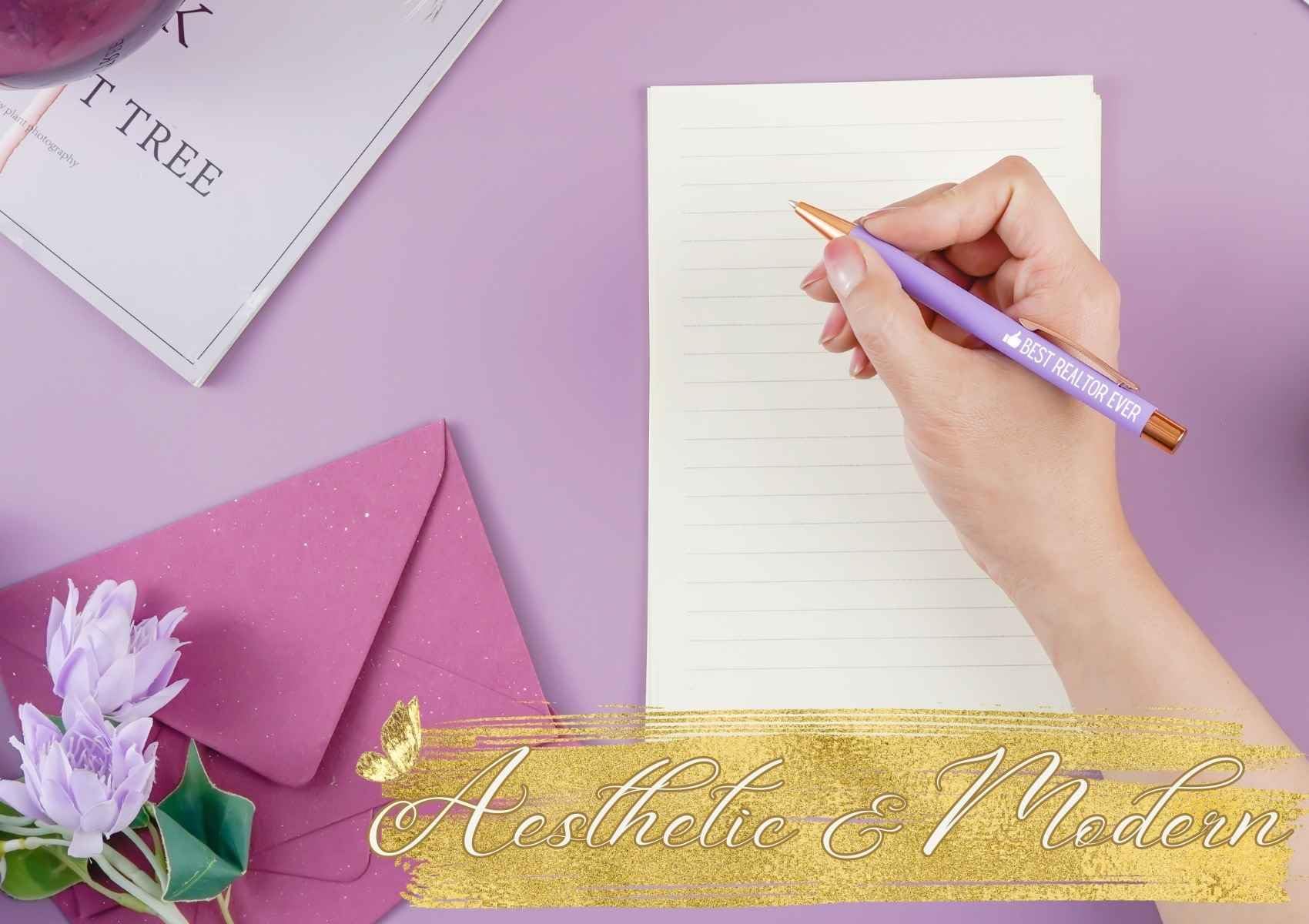 Realtor Gifts for Women – Funny Ballpoint Pen Set for Real Estate Agents