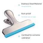 Silicone-Coated Stainless Steel Bag Clips (8-Pack)