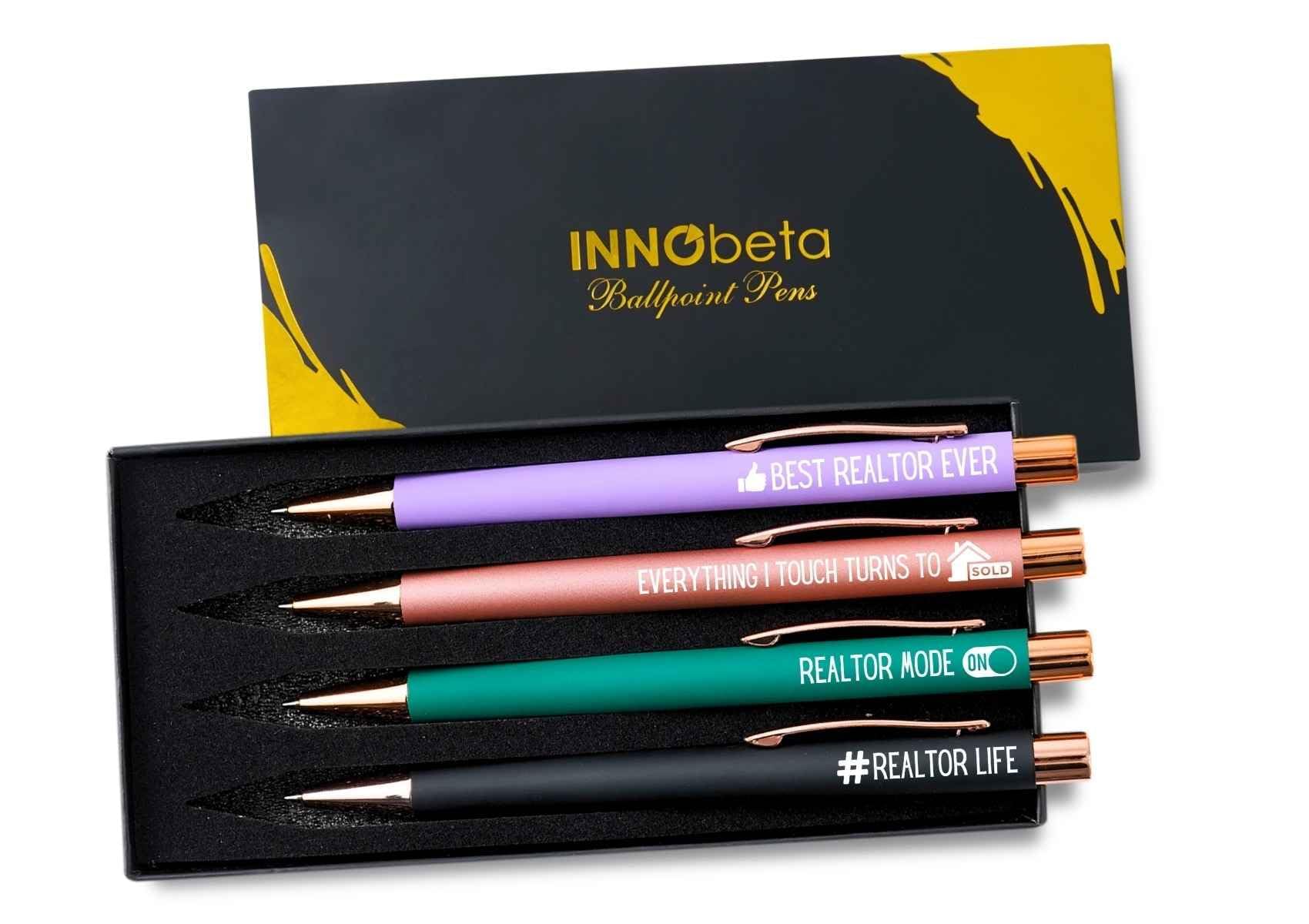 Realtor Gifts for Women – Funny Ballpoint Pen Set for Real Estate Agents