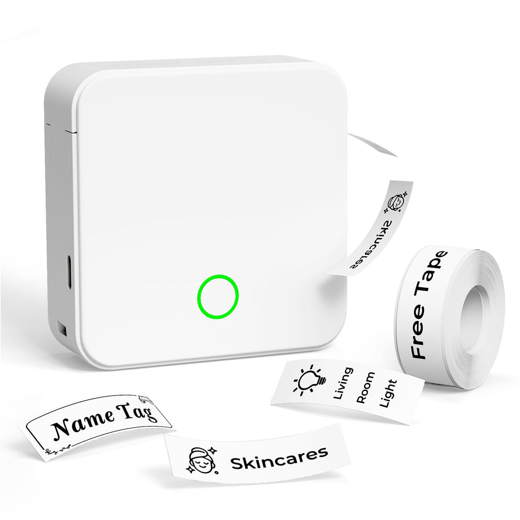 Detonger Bluetooth Label Maker – Portable Rechargeable Mini Printer