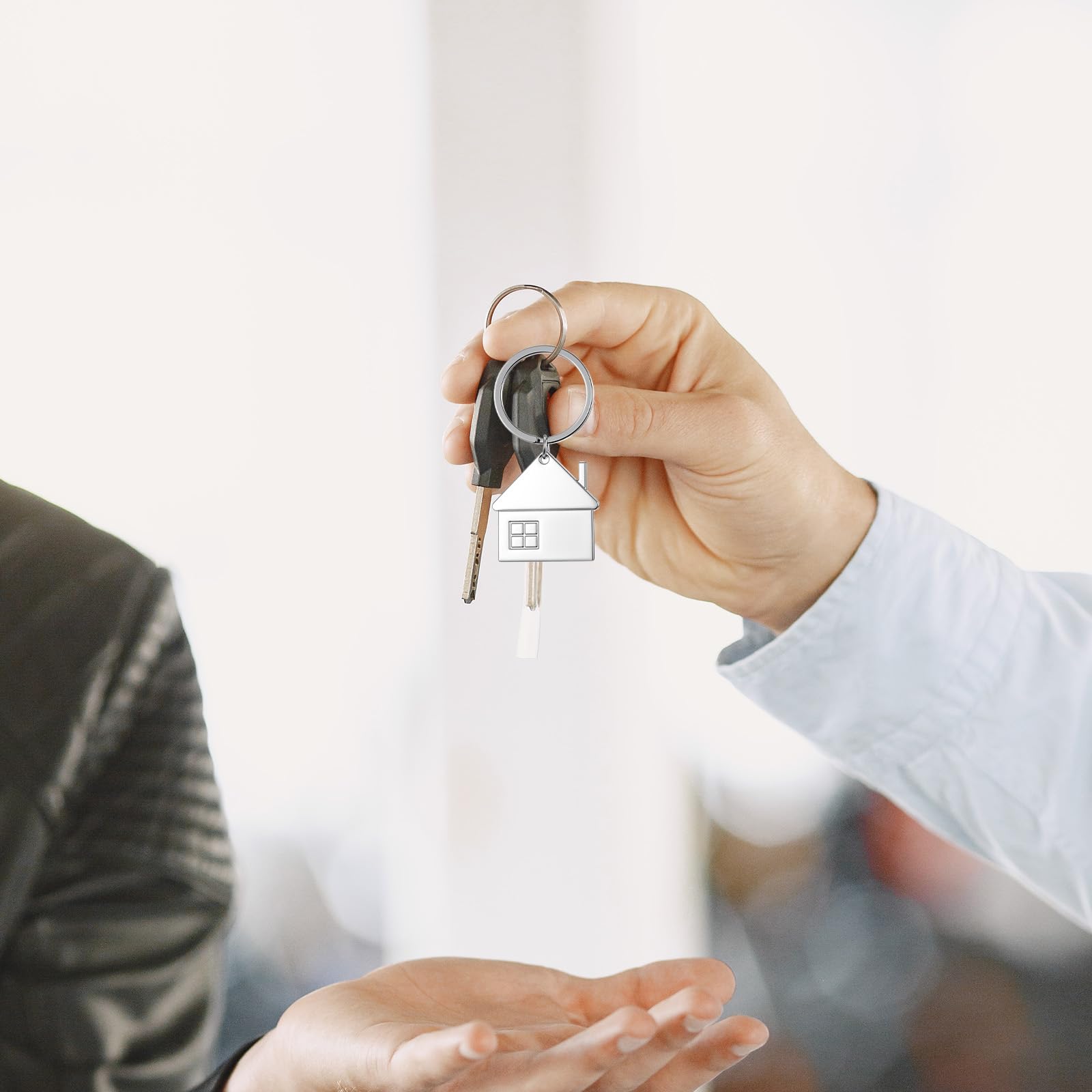 House Keychain Set (30 pcs) | House-Shaped Metal Key Rings