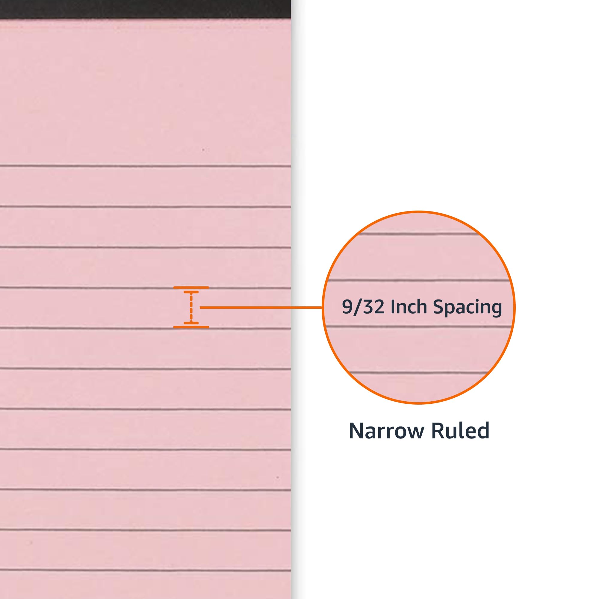 Amazon Basics Narrow Ruled Lined Note Pads (6 Pack)