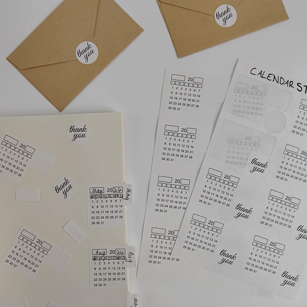 Monthly Planner Tabs | Calendar Stickers for Planners & Journals