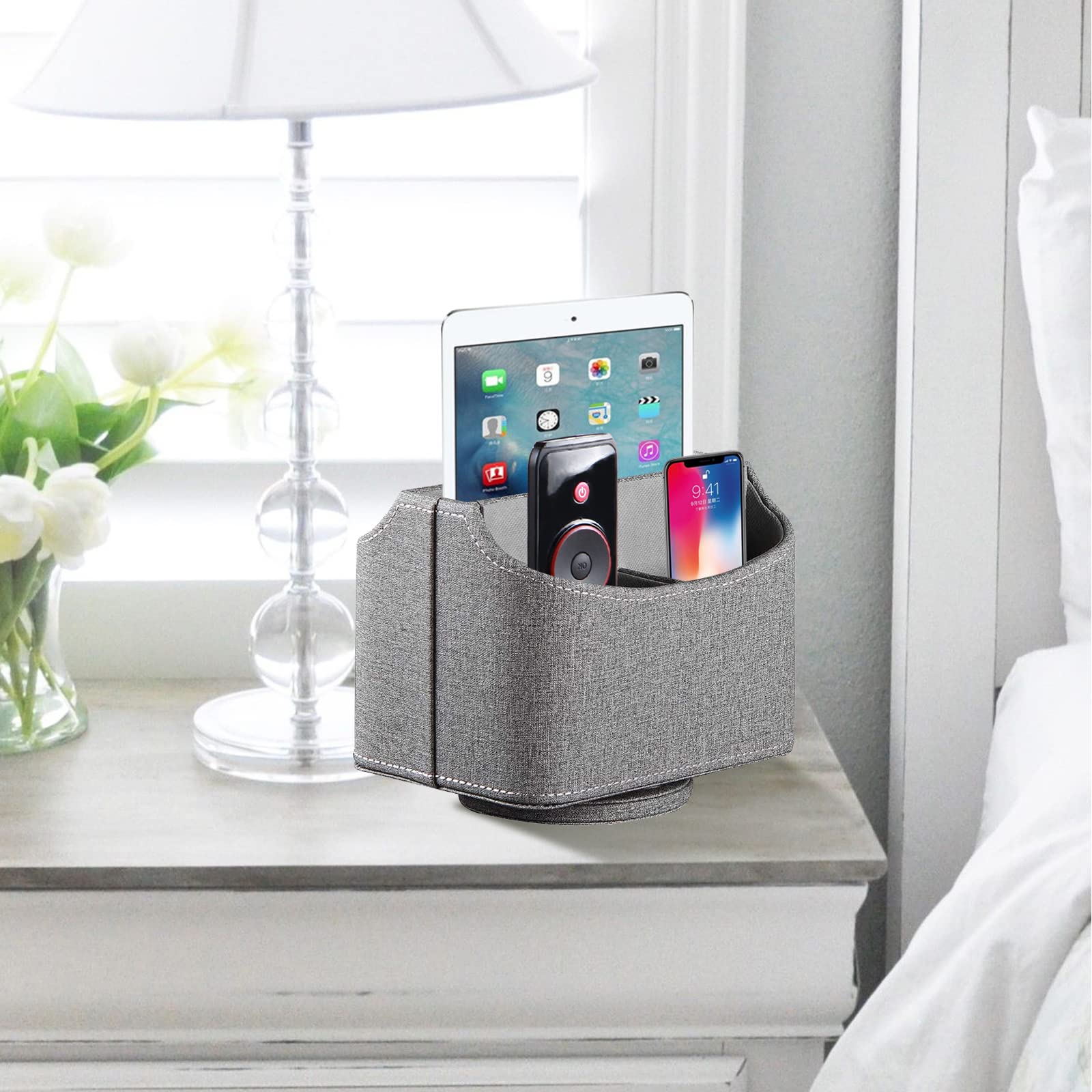 Rotating Remote Control Holder – Spinning Desk & TV Organizer Caddy