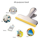 Silicone-Coated Stainless Steel Bag Clips (8-Pack)