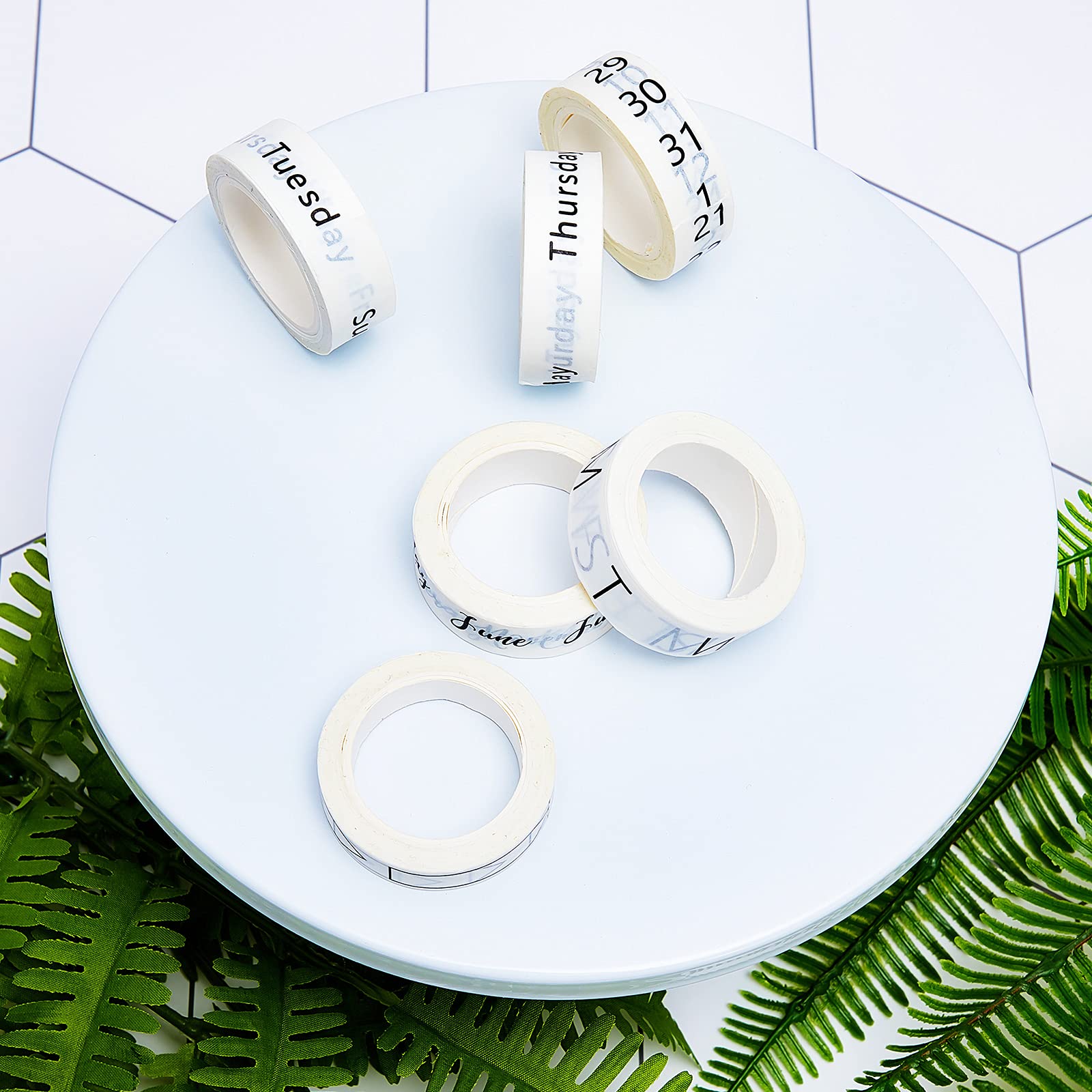 Washi Tape Set for Planners | Calendar, Dates & Decorative Stickers