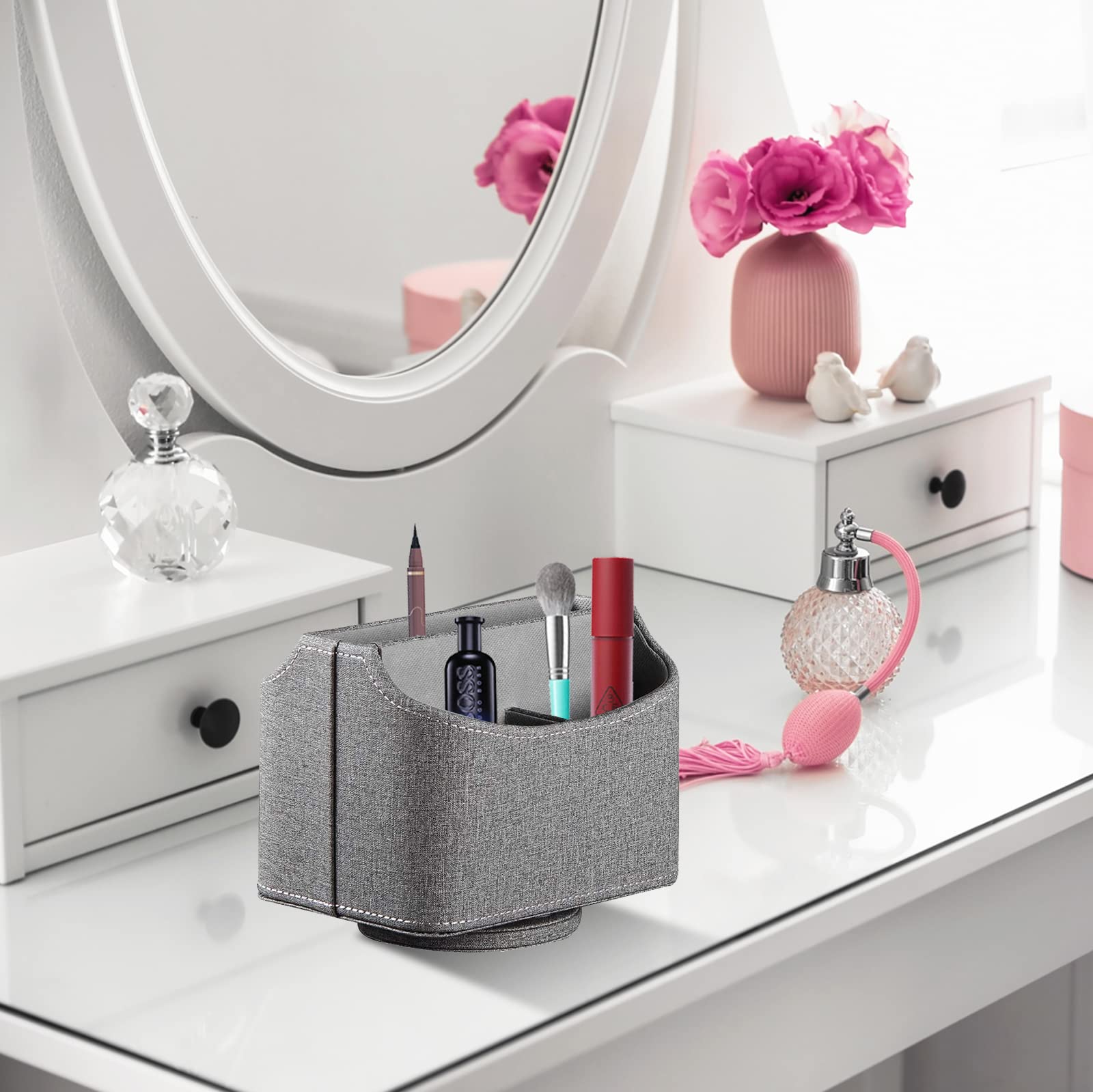 Rotating Remote Control Holder – Spinning Desk & TV Organizer Caddy