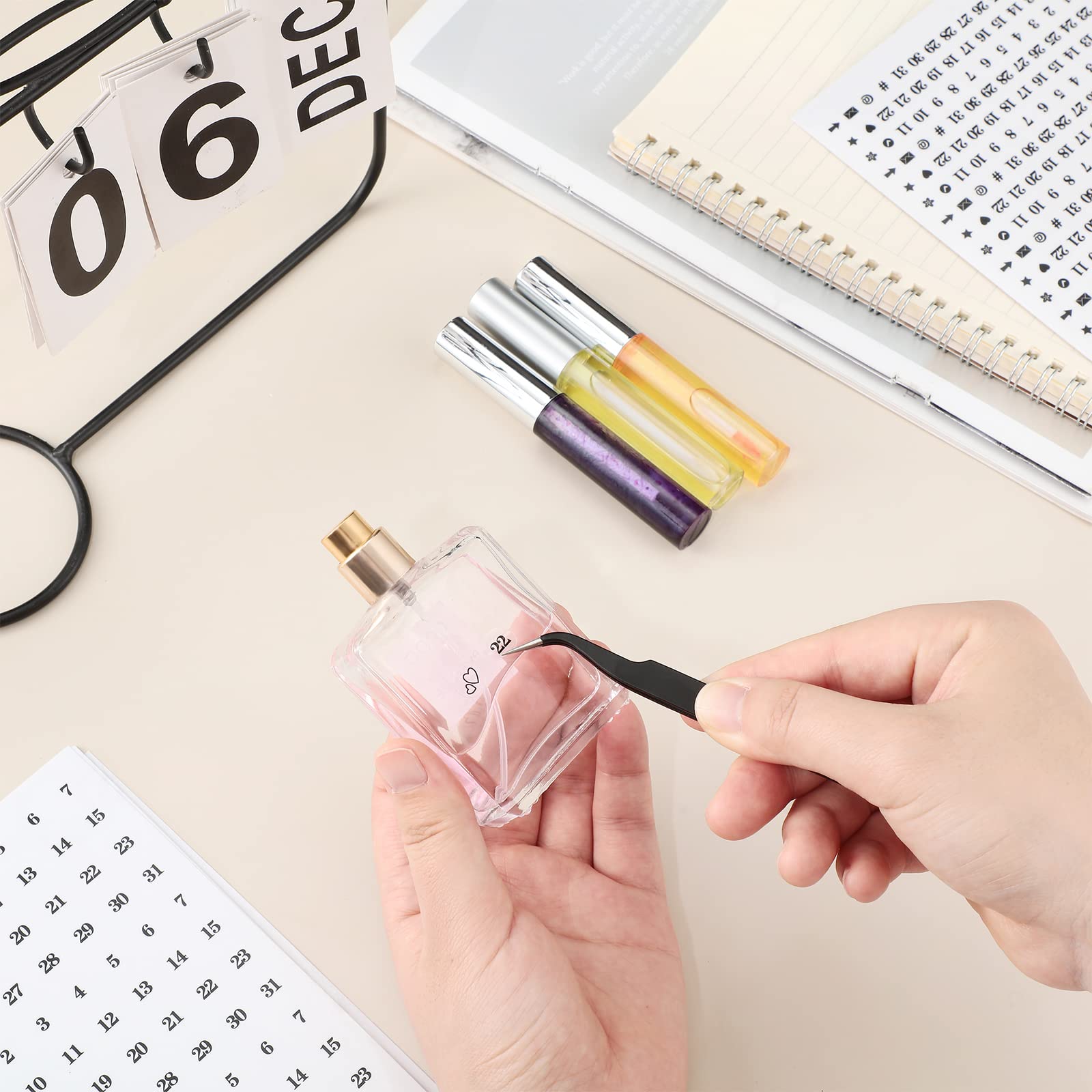 Small Number Date Stickers – 12 Sheets for Planners & Calendars