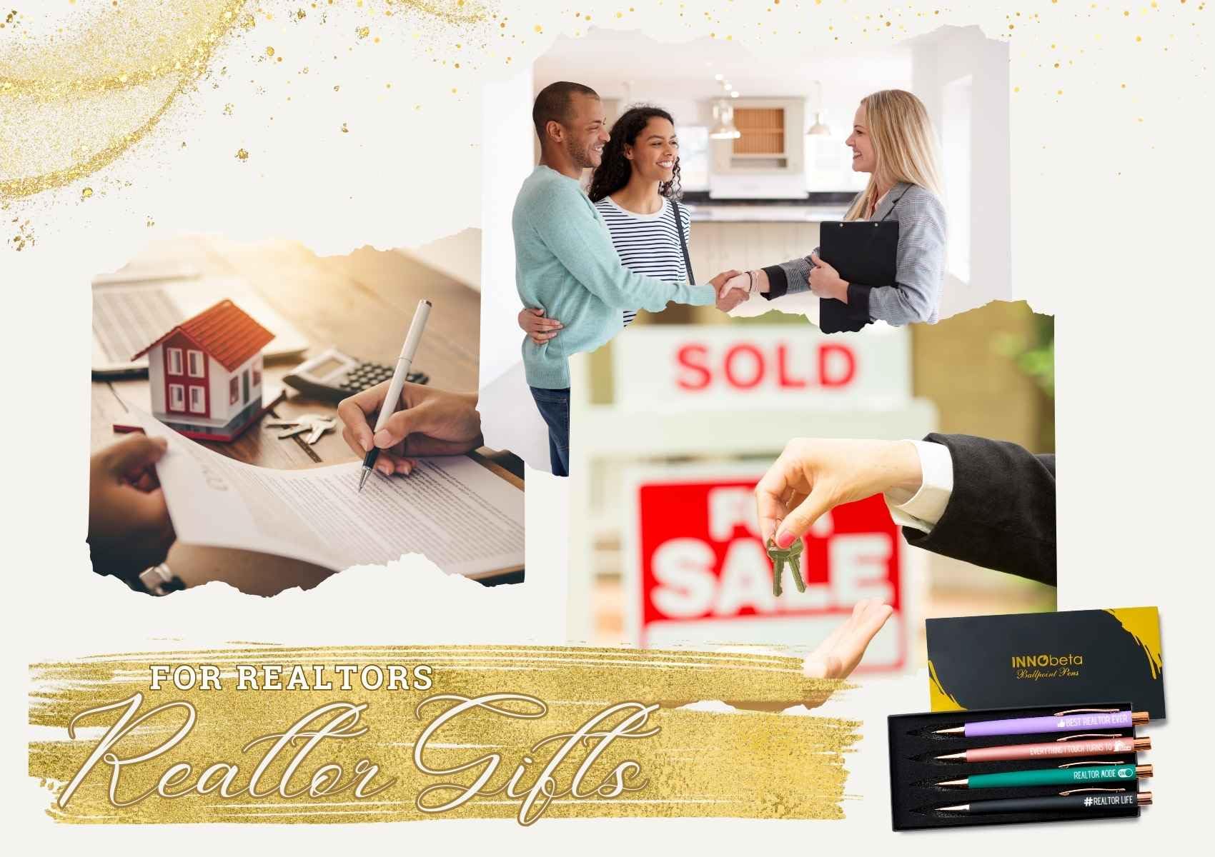 Realtor Gifts for Women – Funny Ballpoint Pen Set for Real Estate Agents