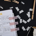 Transparent Sticky Notes Set | Clear Planner Tabs & Quick-Dry Pen