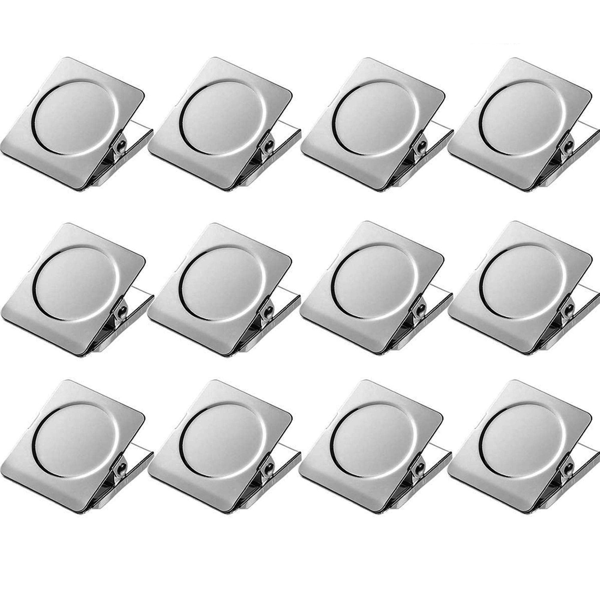 Strong Magnetic Metal Clips 1.2 Inch (12-Pack)