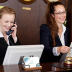 Wood Business Card Holder Set (2-Pack) – Minimal Desk Display Stand