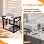 Nanxitu Label Holder for Rolls & Fanfold Labels – Thermal Printer Stand