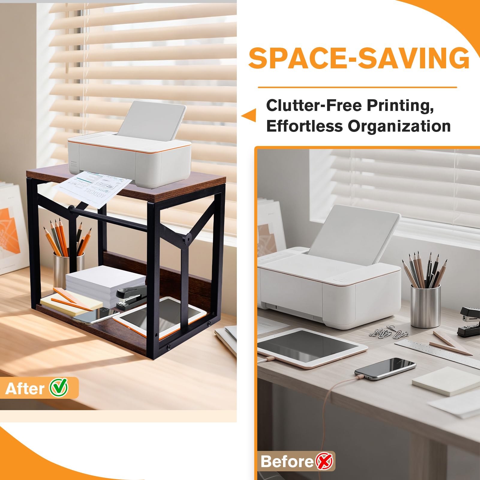 Nanxitu Label Holder for Rolls & Fanfold Labels – Thermal Printer Stand