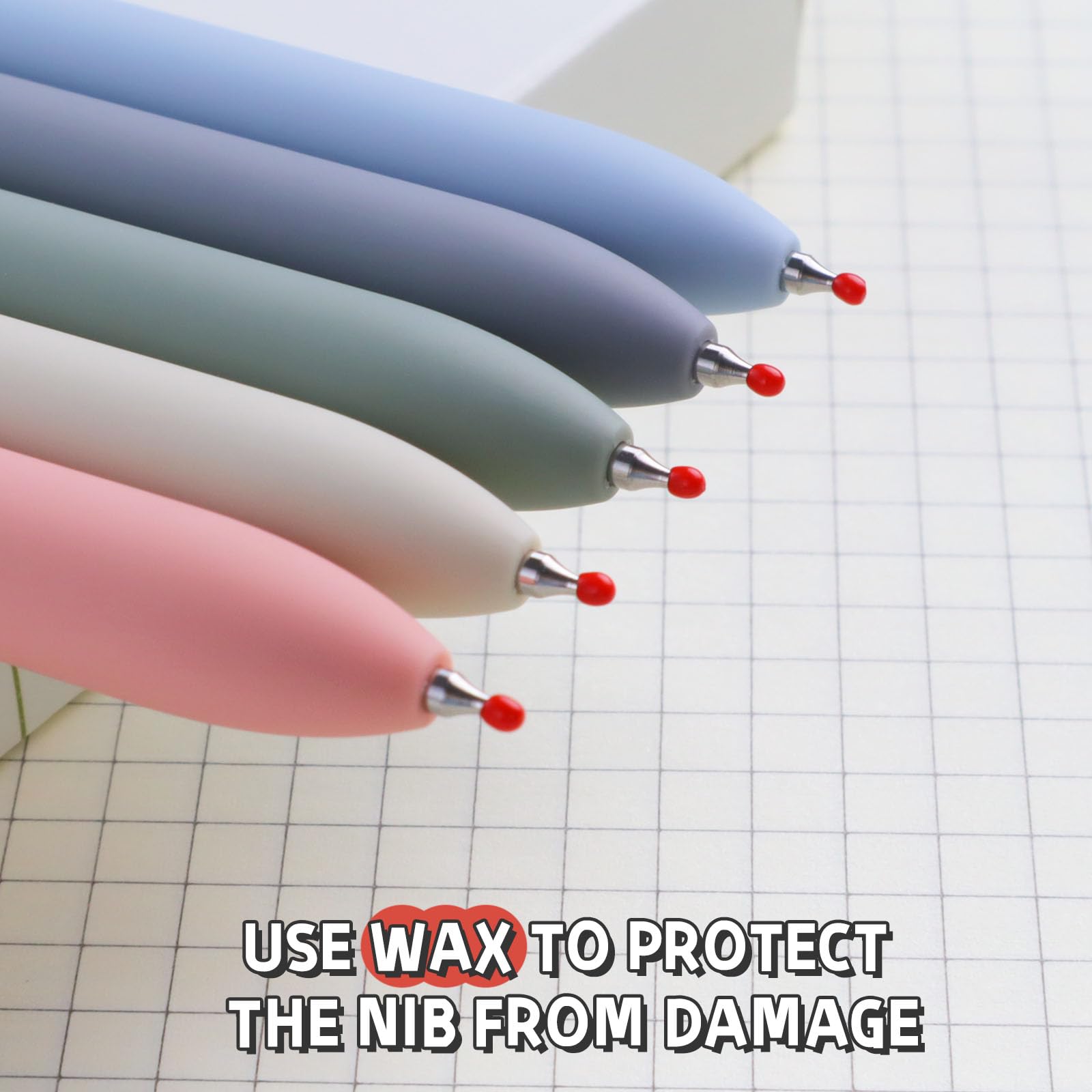 Gel Pens Set – 10 Pack 0.5mm Black Ink Fine Point Pens