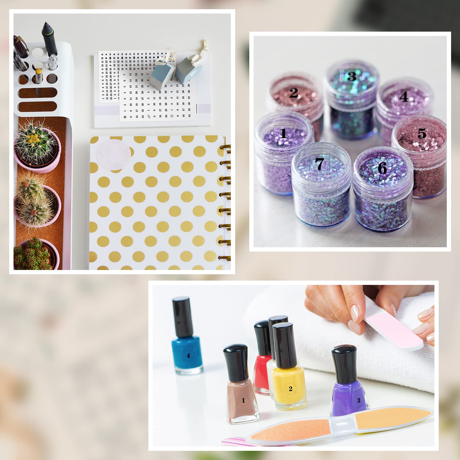 Small Number Date Stickers – 12 Sheets for Planners & Calendars