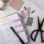 Transparent Sticky Notes Set | Clear Planner Tabs & Quick-Dry Pen
