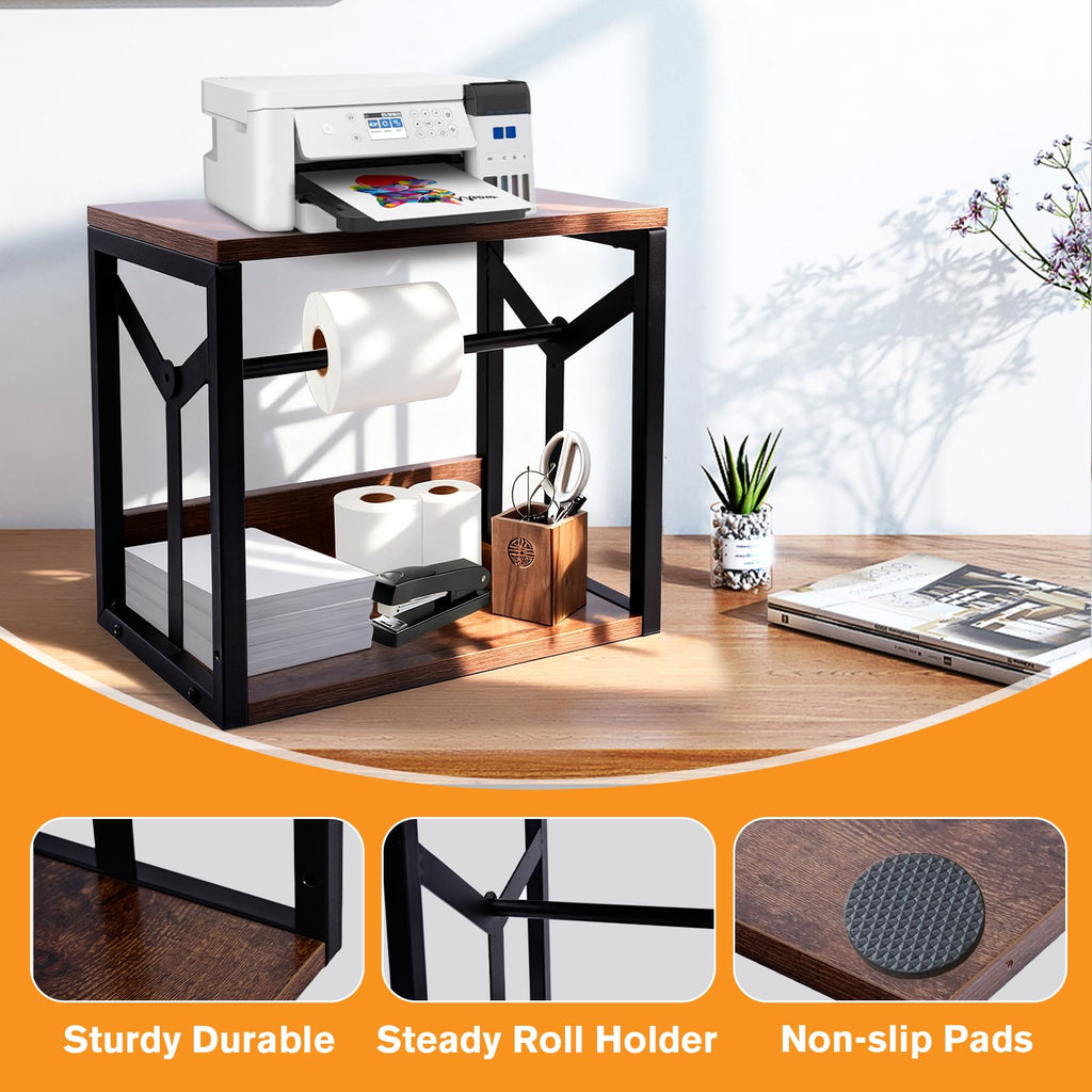 Nanxitu Label Holder for Rolls & Fanfold Labels – Thermal Printer Stand
