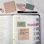 Transparent Sticky Notes Set | Clear Planner Tabs & Quick-Dry Pen