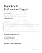 Professional Trading Journal: Trade Log Book & Performance Tracker for Stock, Forex and Crypto Traders | Daily Trading Planner with Risk Management and Strategy Review