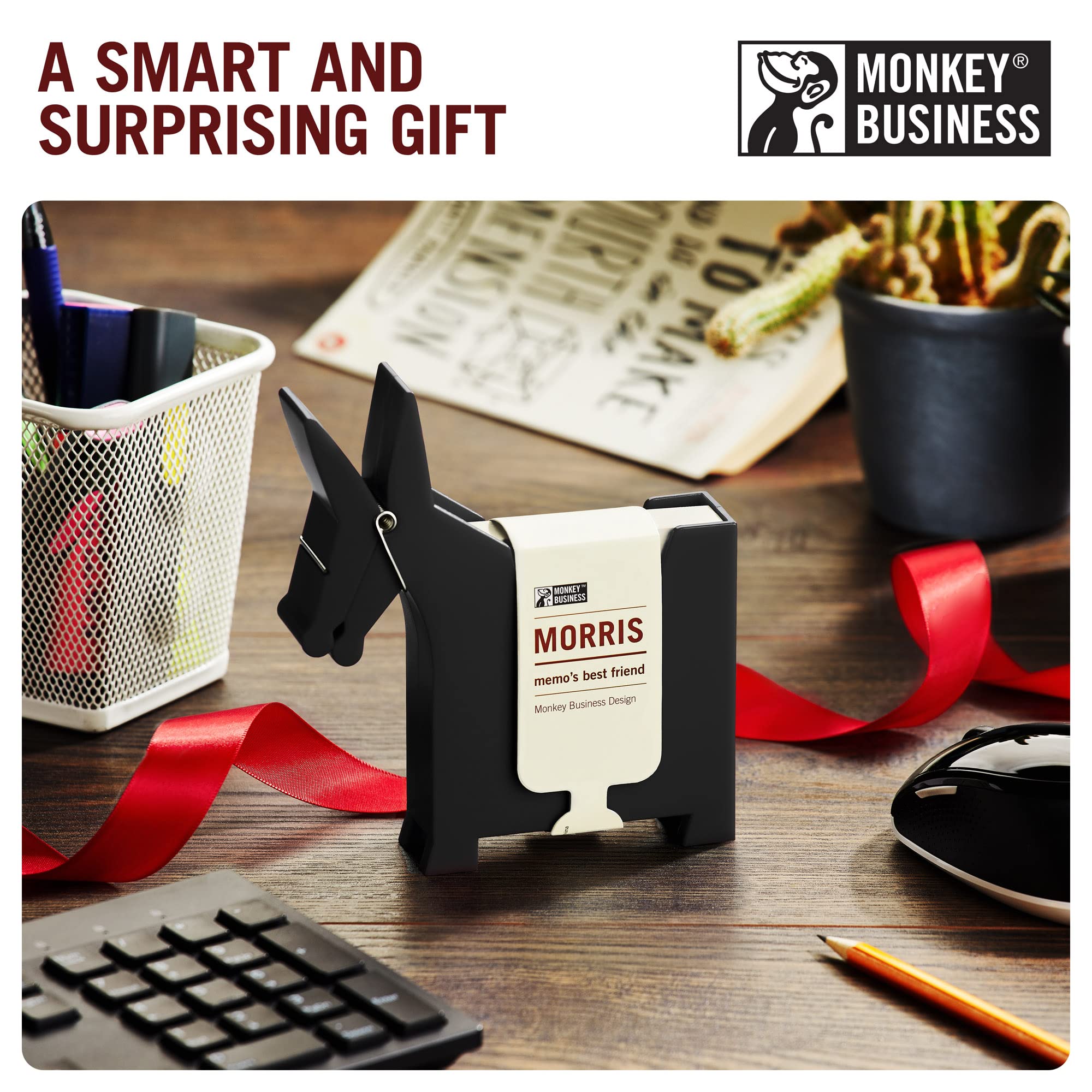 Morris the Donkey Memo Holder – Cute Desktop Note & Paper Holder