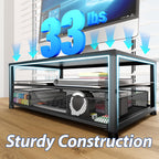 2-Tier Desk Organizer with Monitor Stand & Drawer | Office Essentials